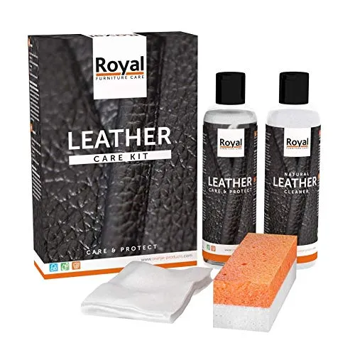 Orange Lederpflege-Set Maxi + Reiniger 2x250ml