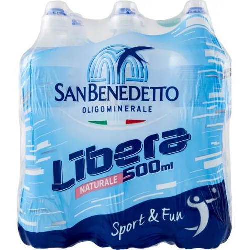 Produktbild 6x San Benedetto Naturale Libera Oligomineralisches Natürliches Wasser PET 500ml