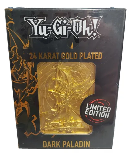 Yu-Gi-Oh! Fanattik Metal Card Metall Karte 24K Gold Plated Dark Paladin Neu OVP#
