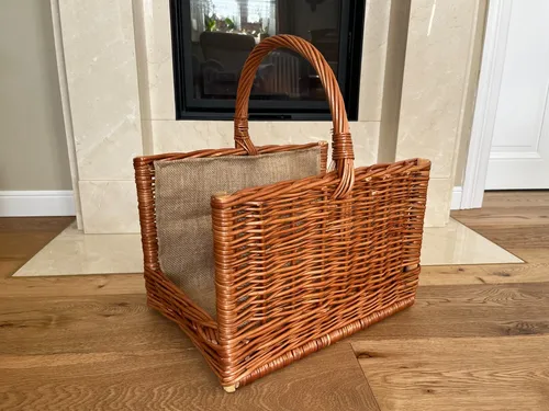 Kaminkorb Nr.8 mit Jute, 45 cm von Deko Shop Hannusch