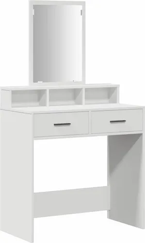 vidaXL Schminktisch mit LED-Lichtern und Schubladen 79 x 41 x 140 cm