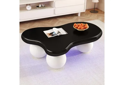 STILVORA Wolken-Couchtisch mit LED-Beleuchtung für Kinder - Verspielter Wolken-Couchtisch mit 16-farbiger LED-Beleuchtung für ein modernes Wohnambiente. Ideal für Wohnzimmer, Kinderzimmer oder Homeoffice – sicher und flexibel einsetzbar.