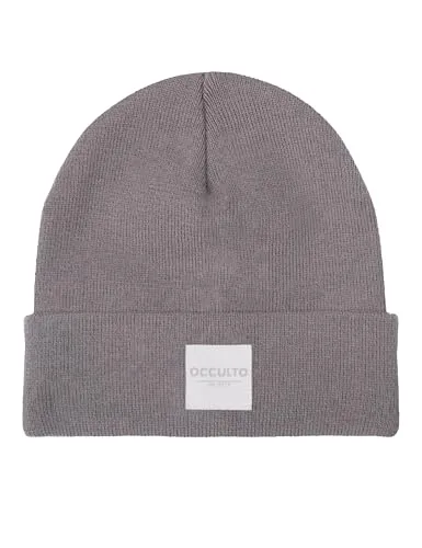 Occulto Herren & Damen Winter Mütze (Model: Eli), Beanie Grau