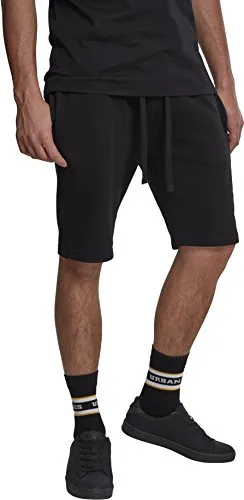 Urban Classics Herren Relaxed Shorts Basic Sweatshorts TB2076, Gr. 50 (Herstellergröße: M), Schwarz (Black 00007)