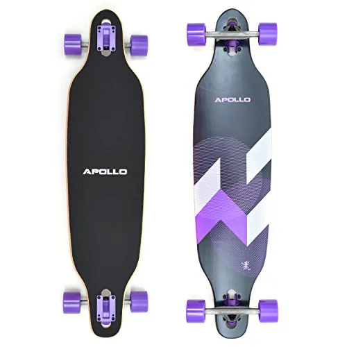 Apollo Longboard Makira - Komplettboard mit High Speed ABEC Kugellagern - Longboards: Das Apollo Longboard Makira bietet dir mit seinem TwinTip Design und hochwertigen ABEC 9 Kugellagern ein unvergleichliches Freeride-Erlebnis!
