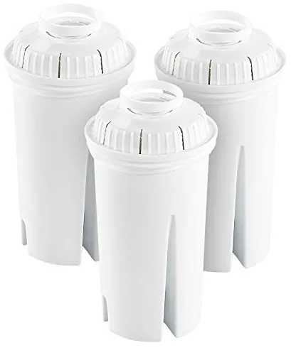 Rosenstein & Söhne Tischwasserfilter: 3er-Set runde Filterkartuschen, passend für Brita Classic (Filterkartuschen für Wasserfilter, Wasserfilter Nachfüllkartuschen, Brita, Kaffeemaschine)