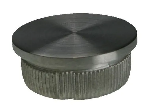 Rohrstopfen Endkappeflach Deckel aus V2A-Edelstahl