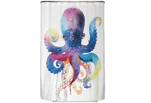 Arteneur Duschvorhang 120 cm, Anti-Schimmel & Waschbar - Duschvorhang aus hochwertigem, wasserdichtem Polyester mit beschwertem Saum für optimalen Halt. Modernes Design und leuchtende Farben machen Ihr Bad zum Hingucker. Waschbar bei 40°C und schimmelresistent.