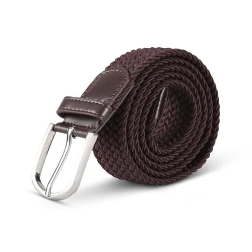Bestlivings hemmy Stretchgürtel Flechtgürtel - Elastischer Stoffgürtel, dehnbarer Gürtel ohne Löcher, Unisex stufenlos verstellbarer Gürtel für Damen Herren