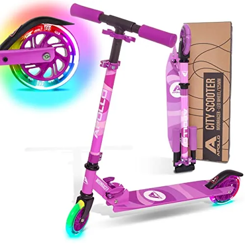 Apollo Cityroller LED Moonracer in lila von Apollo