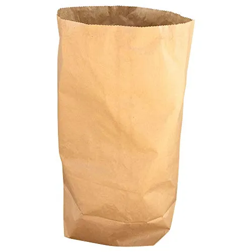 VEPATIM 25 Papier Müllsäcke 120 L 70x95+22cm 2-lagig kompostierbar & kompostierbar braun