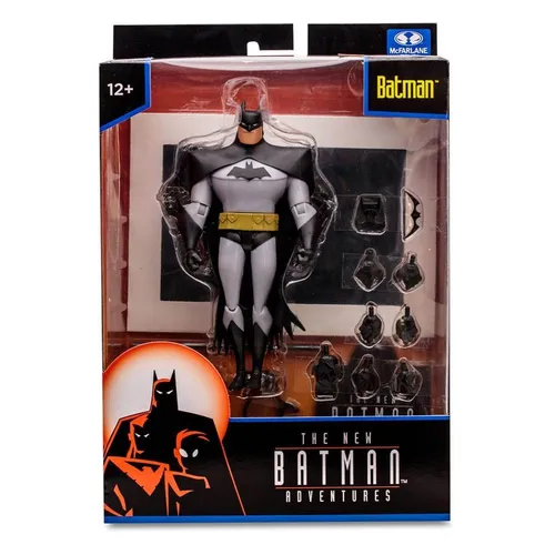 McFarlane Toys - The New Batman Adventures Batman Figur - 15,2 cm große, detailreiche Actionfigur mit Artikulation zum Posieren. Inklusive Batarang, Grapnelwerfer und Sammelzubehör für Fans der Serie.