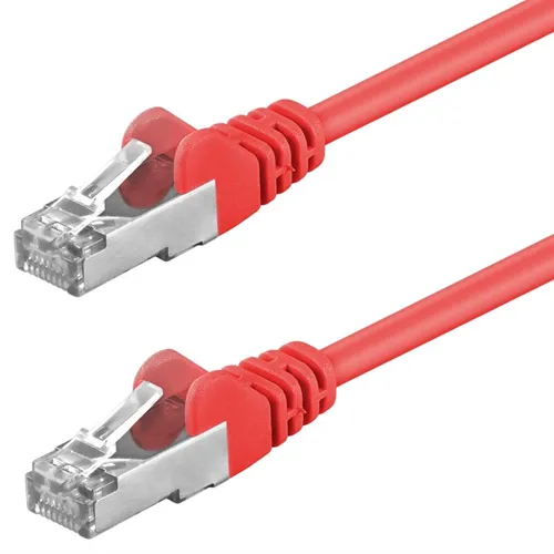 Netzwerk-Kabel Patchkabel S-FTP CAT5 e 1:1 rot 1m