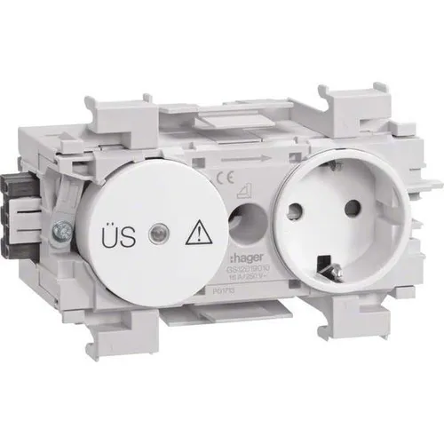 tehalit Steckdose + Feinschutz mit Wago Steck-/Klemmtechnik von Hager