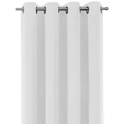 Beautex Verdunkelungsvorhang Verdunkelungsgardine Ösen Vorhang blickdicht abdunkelnd (1 St), Ösen, verdunkelnd weiß 140 cm x 175 cm