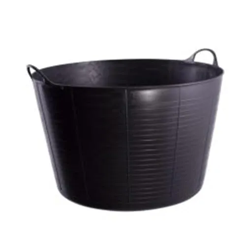 Tubtrug Flexible Eimer, 75 l großes Fassungsvermögen, schwarz, GORTUB75BLK