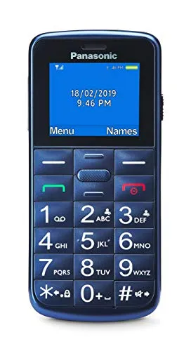 Panasonic KX-TU110EXC - Seniorenhandy mit Dual-SIM, große Tasten und Notruffunktion, ideal für Sicherheit und Benutzerfreundlichkeit