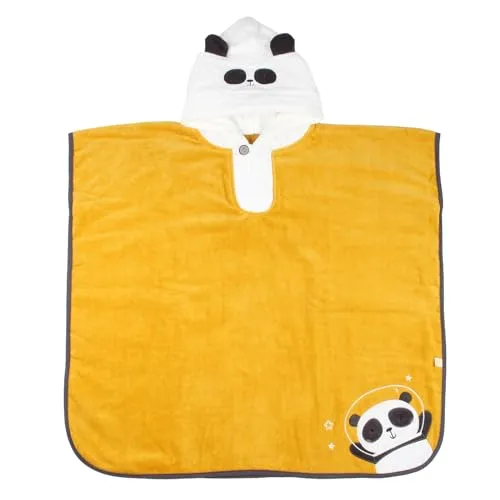 schlummersack kuschelig weicher Badeponcho mit Kapuze - Panda - für Jungen und Mädchen von 1-3 Jahre