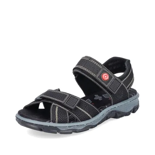 Rieker Damen Klassische Sandalen 68851 - Wanderschuhe mit schickem Design, ideal für den Sommer. Bequem und leicht anzuziehen dank Klettverschluss, perfekt für Strand und Freizeit.