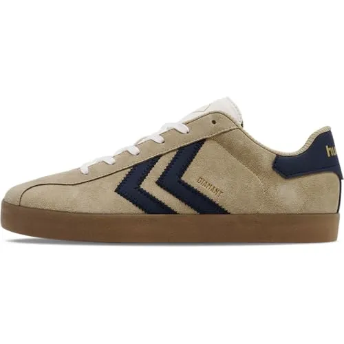 hummel Diamant LX-E SD Unisex Sneaker - Sneaker in Größe 44, aus atmungsaktivem Veloursleder mit verstärkter Ferse und rutschhemmender Gummisohle – ideal für Freizeit und Sport.