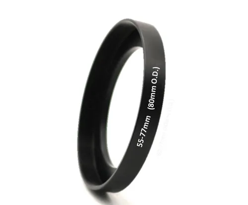 55-77mm (80mm O.D.) MATTE BOX Filteradapter Step-Up Front Ring