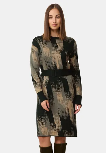 Taifun by Gerry Weber Kleid Gr. 46 - Damen Strickkleid in Braun mit geometrischem Muster, ideal für Freizeit und elegante Anlässe. Bequemes Jersey-Material und Maschinenwäsche machen es zum perfekten Begleiter für jede Jahreszeit.