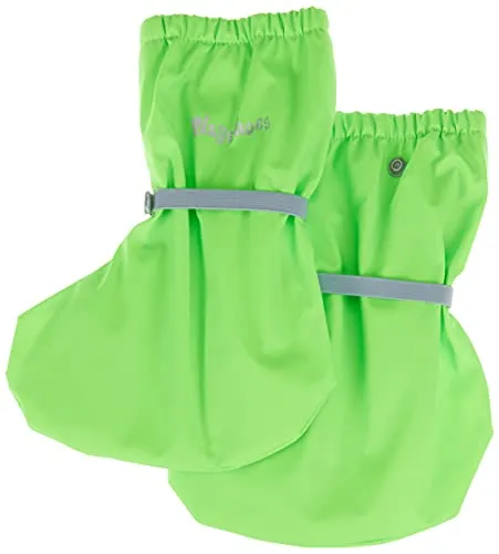 Playshoes Unisex Baby Regenvoeten met fleecevoering Gummistiefel, Neongrün, Small EU