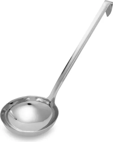 Bruch-Molke Schöpflöffel aus Edelstahl (ohne Löcher)