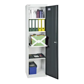 Stumpf Werkzeug- und Materialschrank 3000 - Robuster Materialschrank aus Qualitätsfeinblech mit 4 höhenverstellbaren Wannen, schlag- und kratzfest. Ideal für Werkstätten, TÜV-geprüft mit 5 Jahren Herstellergarantie.