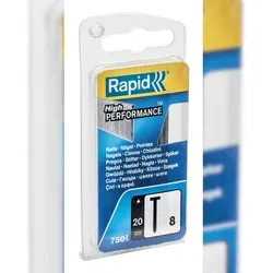 Rapid Nagel 8/20 mm. G 0.75M Blister. Packung mit 5