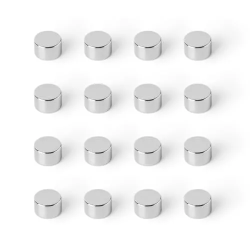 Strong Magnets Neodym Magnet - Rund 8 x 5 mm - 10 Stück - Extra stark, hält bis 2 KG - Für Magnettafel, Kühlschrank, Whiteboard, Pinnwand, Büro