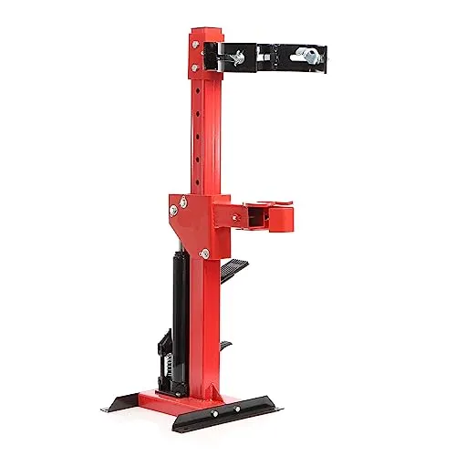 XPOtool Hydraulischer Federspanner Spannkraft bis 1000 kg, 290 x 300 x 1020 mm, mit Standfuß, Werkzeug für Federbein Wechsel, Montage am Auto
