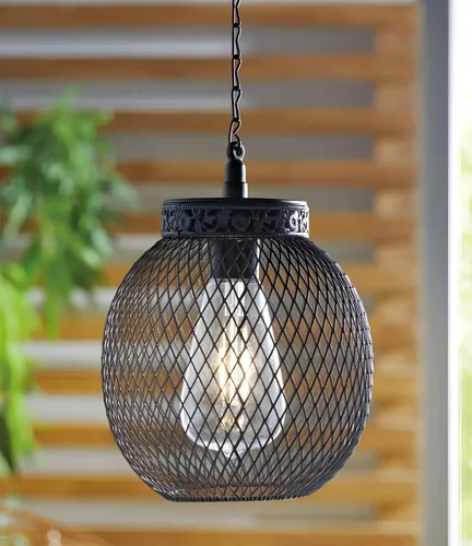 Solar LED Laterne Metall schwarz für den Garten