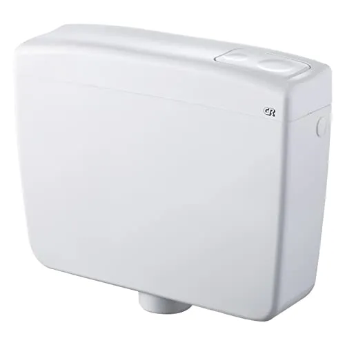 Spülkasten Delta 1 Außen-WC, 3/9 l, komplett mit Einzelabfluss