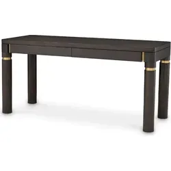 Produktbild Casa Padrino Luxus Schreibtisch Mokka/Messing