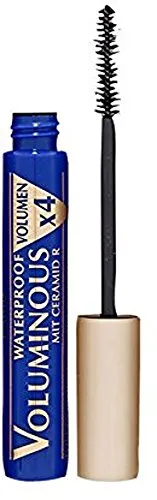 L'Oréal Paris Voluminous Waterproof Mascara - Wasserfeste Mascara für 4x mehr Volumen und kräftige Wimpern, angereichert mit Bienen- und Carnaubawachs für extra Halt und Geschmeidigkeit.
