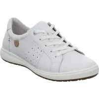Josef Seibel CAREN 01 Sneaker - Sportlicher Freizeitschuh in Weiß mit gepolstertem Schaftrand für hohen Tragekomfort und herausnehmbares Softfußbett – ideal für aktive Tage.
