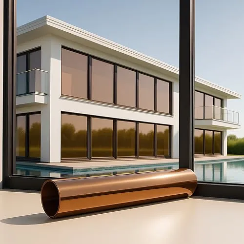 MARAPON® Spiegelfolie Fenster Sichtschutz [44.5x200 cm] Fensterfolie Sonnenschutz außen ohne Rückstände - Spiegelfolie Fenster Sichtschutz - Sonnenschutzfolie Fenster - Dachfenster verdunkeln