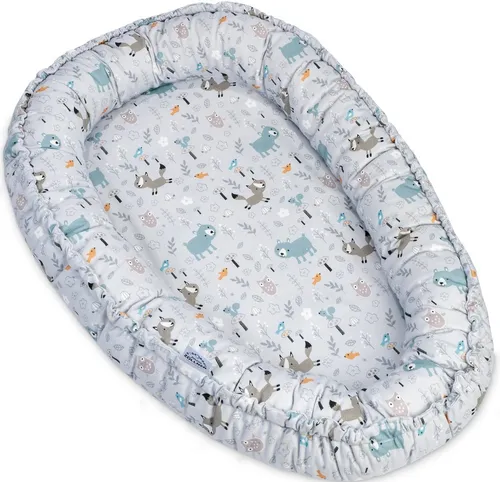 Julius Zöllner Nido Jersey Kuschelnest 80 x 55 cm - Mesh-Bettumrandungen, aus 100% Jersey Baumwolle für höchsten Komfort, ideal für eine sichere und kuschelige Schlafumgebung für Ihr Baby.