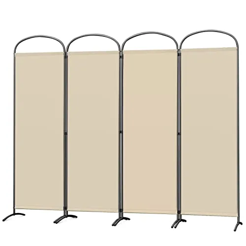 Angel Living 4-Teiliges Klappbarer Paravent - Gartensichtschutz mit 224cm x 182cm, aus hochwertigem, undurchsichtigem Polyester für optimalen Sichtschutz und flexible Nutzung in verschiedenen Formen.