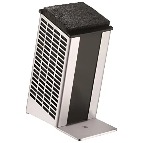 WMF Messerblock unbestückt - für 5-6 Küchenmesser, elegantes Design in Silber, ideal für Ihre Küchenausstattung