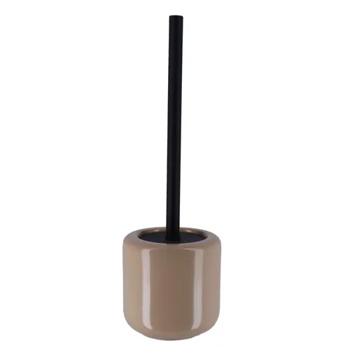 Dekorative Toilettenbürste aus Steinzeug – Beige 39 cm - Elegante WC Bürste aus Steingut, freistehend und modern im Design. Ideal für jedes Badezimmer. Maße: 11x11 cm, Höhe 39 cm. Ein stilvolles Accessoire für Ihr Zuhause.