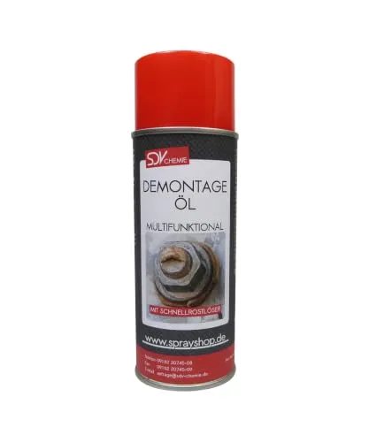 SDV Chemie Demontageöl 1x 400ml mit MoS² | Spray, Rostlöser, Kriechöl, Demontage-Öl, Rostentferner