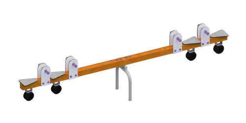 Doppelschaukel für Kinder - Balancierschaukel mit Schaukelsitz - Ideal für Kinder von 1-11 Jahren, fördert das Gleichgewicht und macht Spaß! Maße: 401 x 48 x 75 cm, modernes Design, 2 Jahre Herstellergarantie.