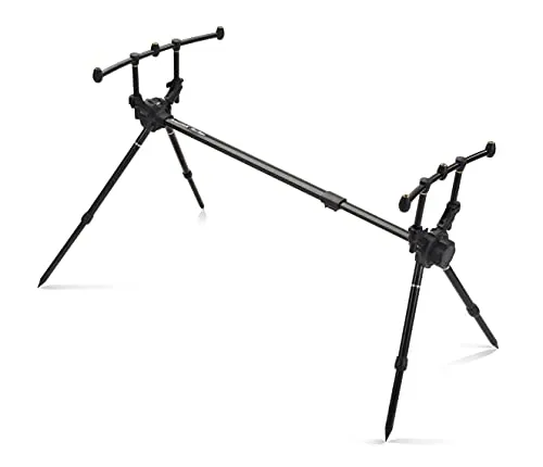 Saenger Anaconda Bent Hopper - Angelruten mit verstellbarer Beinhöhe (40-140cm), 2 Wasserwaagen zur perfekten Ausrichtung und robustem Aluminium-Design für optimale Stabilität beim Angeln.