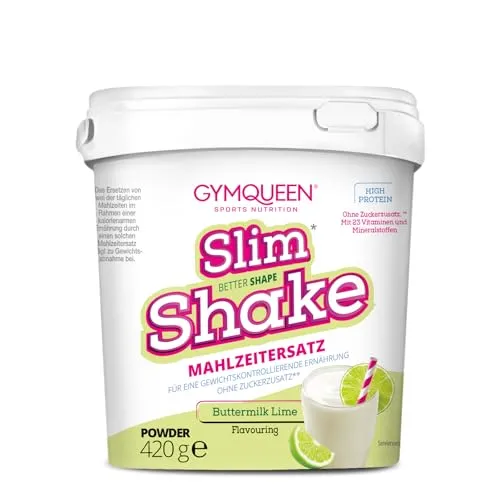 GymQueen Slim Shake 420g, Buttermilk-Lime