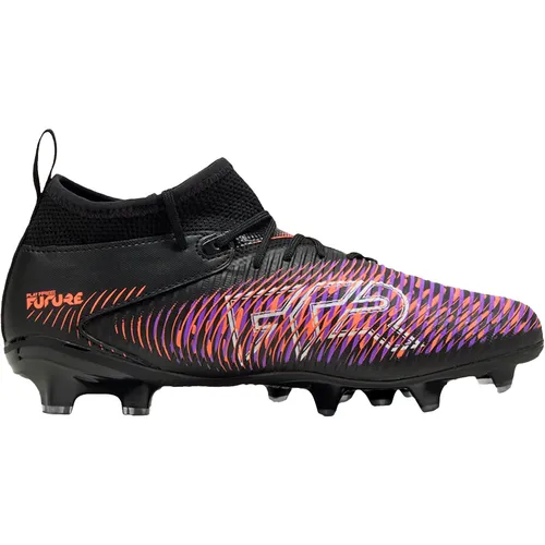 Puma Future 8 Match FG/AG Kinder - schwarz - Fußballschuhe für Kreative, mit leichtem Mesh-Obermaterial für optimale Passform und 360-Grad-Aggilität, ideal für junge Spielmacher auf dem Platz.