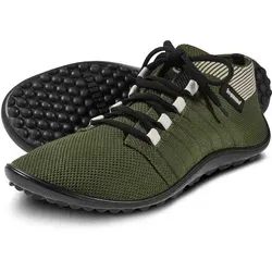 Leguano Beat Barfußschuhe Unisex 40 EU - Sneaker für ein natürliches Laufgefühl, mit flexibler Sohle und optimaler Fußfreiheit in modischem Oliveton.
