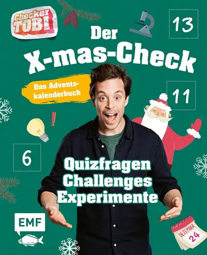 Checker Tobi: Das Adventskalender-Buch - Der X-mas-Check - Kinderbuch für Adventszeit, 112 Seiten voller spannender Rätsel und Geschichten für Kinder ab 6 Jahren. Ideal für die Vorweihnachtszeit!