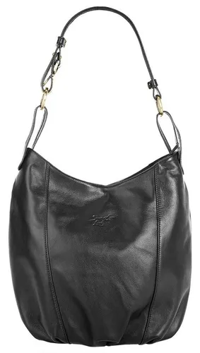 Samantha Look Shopper Damen 017845 Schwarz - Elegante Lederhandtasche - Handtasche aus 100% echtem Leder mit geräumigem Innenfach und mehreren Taschen für Ordnung. Ideal für stilvolle Einkäufe und den Alltag.